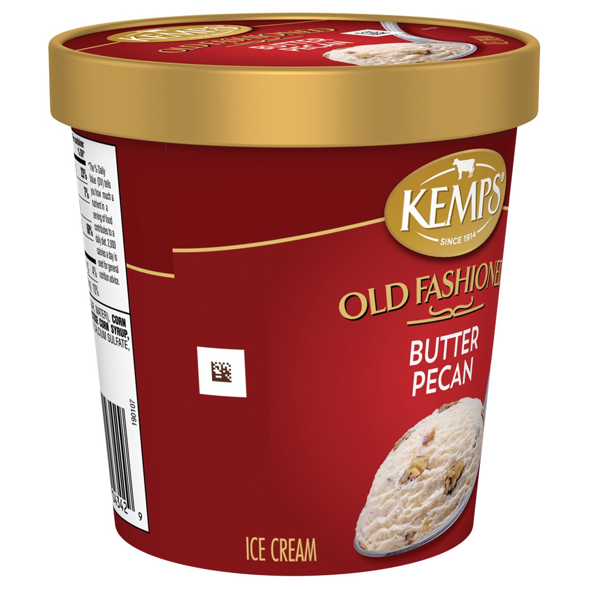 slide 10 of 12, Kemps Old Fashioned Butter Pecan Ice Cream, 1 pint