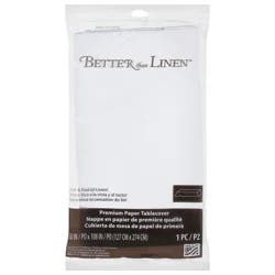 Better than Linen White Premium Paper Tablecover 1 ea