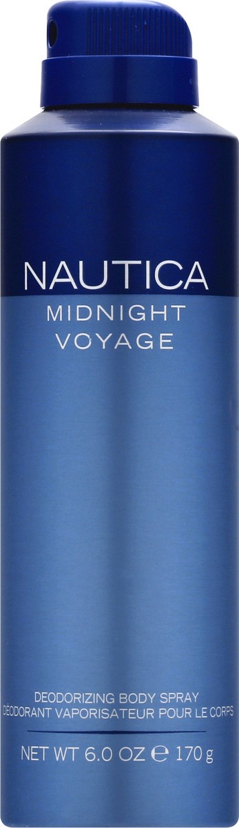 slide 2 of 11, Nautica Deodorizing Midnight Voyage Body Spray 6 oz, 6 oz