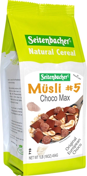 slide 1 of 1, Seitenbacher Chocolate Max Muesli, 16 oz