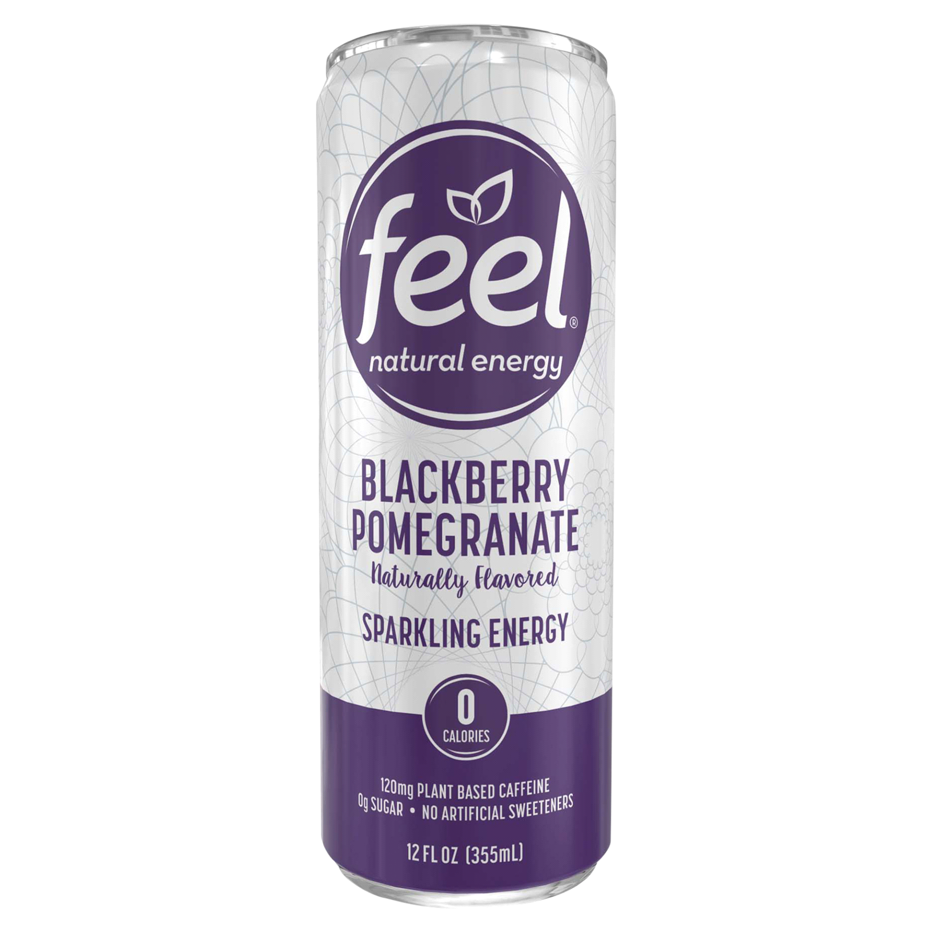 slide 1 of 1, Feel Sparkling Blackberry Pomegranate Natural Energy Drink - 12 oz, 12 oz