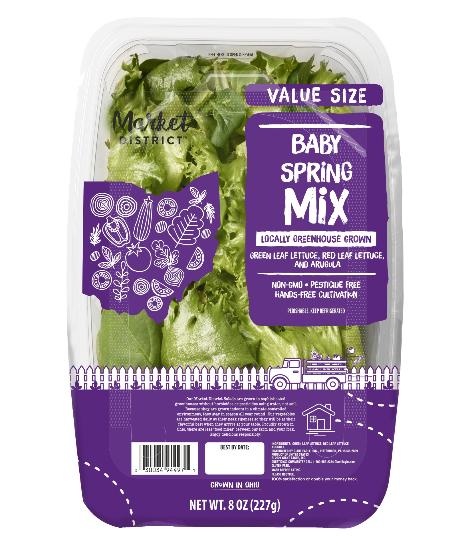 slide 1 of 1, Md Baby Spring Mix, 8 oz