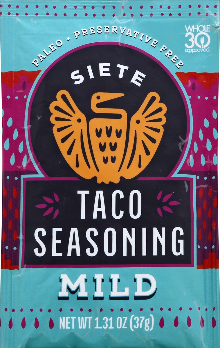 slide 6 of 13, Siete Mild Taco Seasoning 1.31 oz, 1 ct