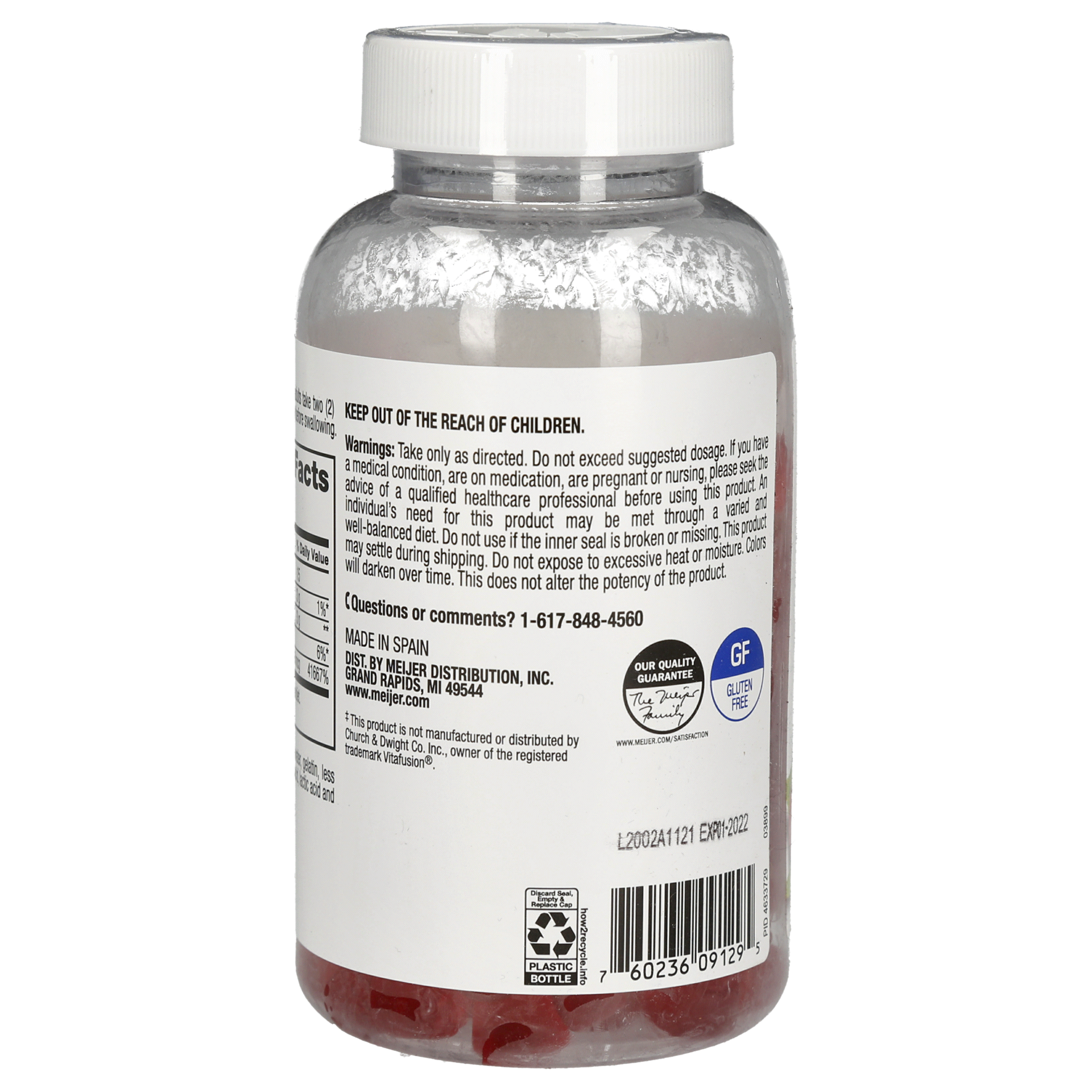 slide 3 of 9, Meijer B-12 Supplement Gummies, 140 ct