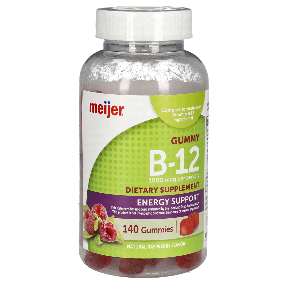 slide 1 of 9, Meijer B-12 Supplement Gummies, 140 ct