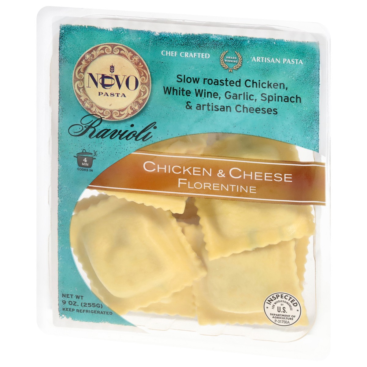 slide 13 of 14, Nuovo Chicken & Cheese Florentine Ravioli 9 oz, 
