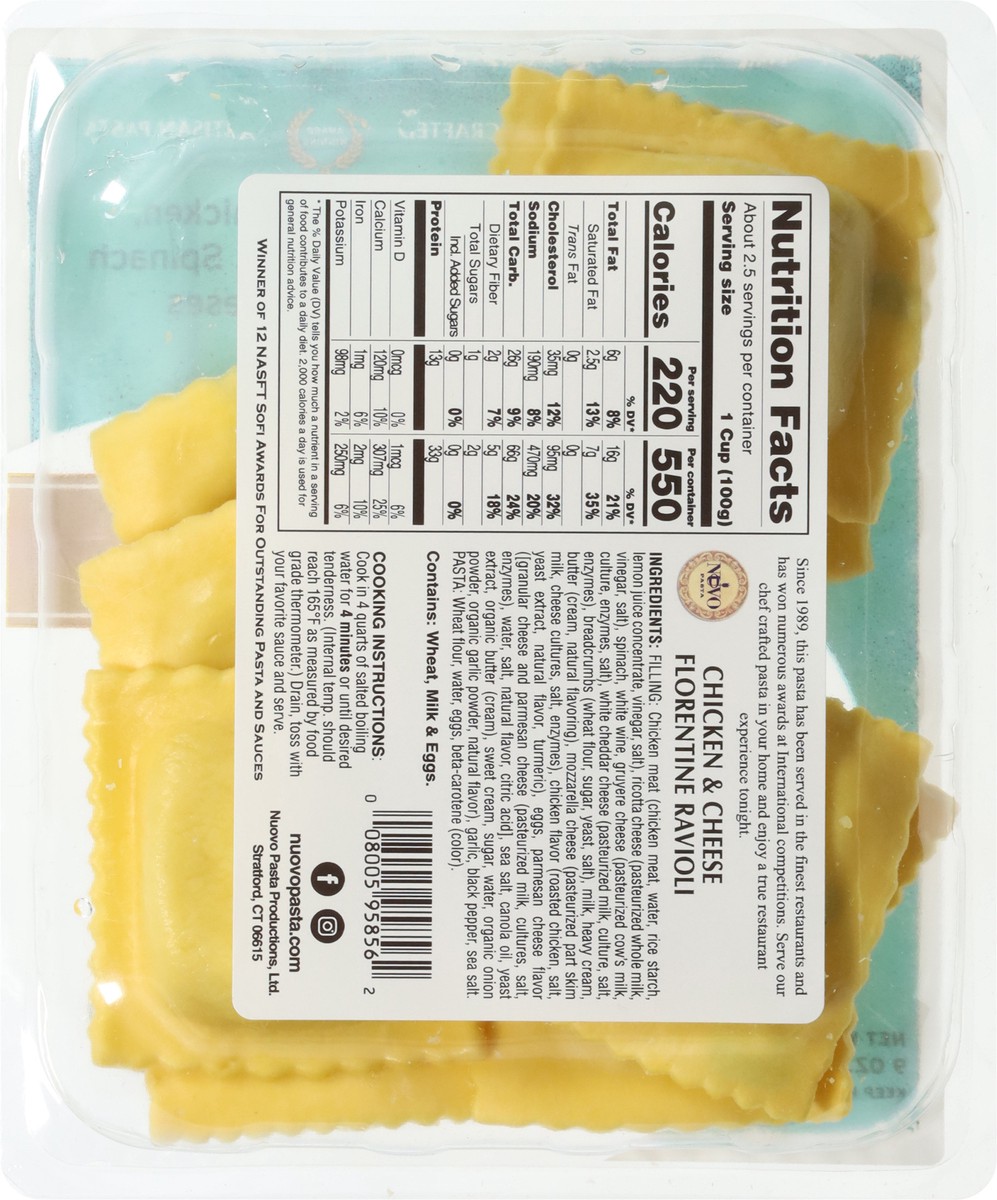 slide 10 of 14, Nuovo Chicken & Cheese Florentine Ravioli 9 oz, 