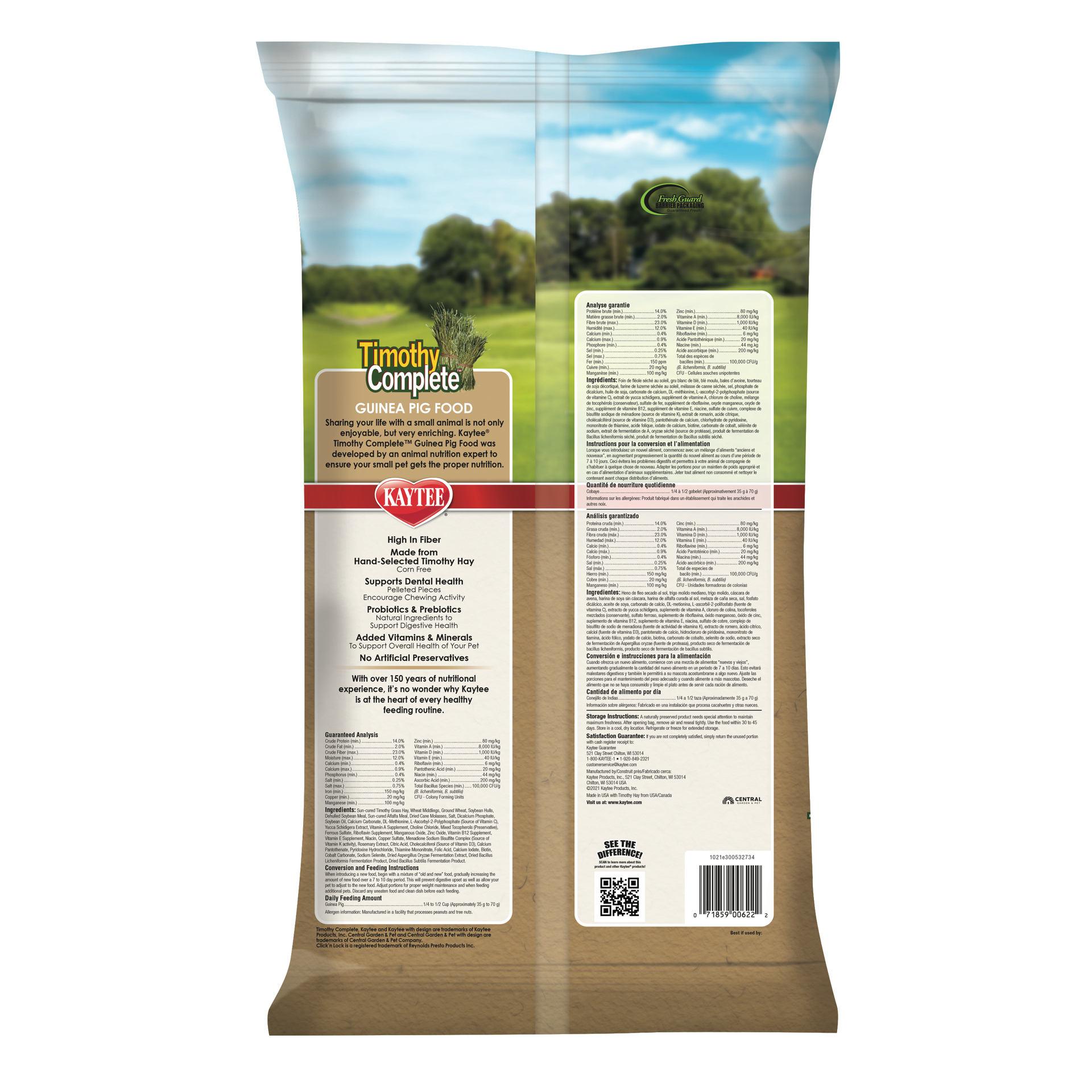 slide 7 of 9, Kaytee Timothy Complete Guinea Pig Food 9.5 Pounds, 1 ct