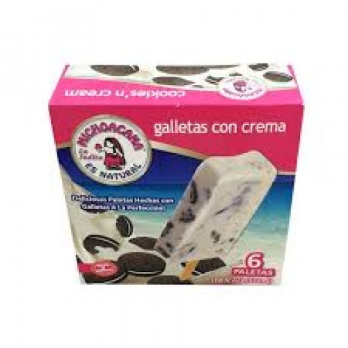 slide 1 of 1, La Michoacana Cookies And Cream Ice Cream Bars, 6 ct