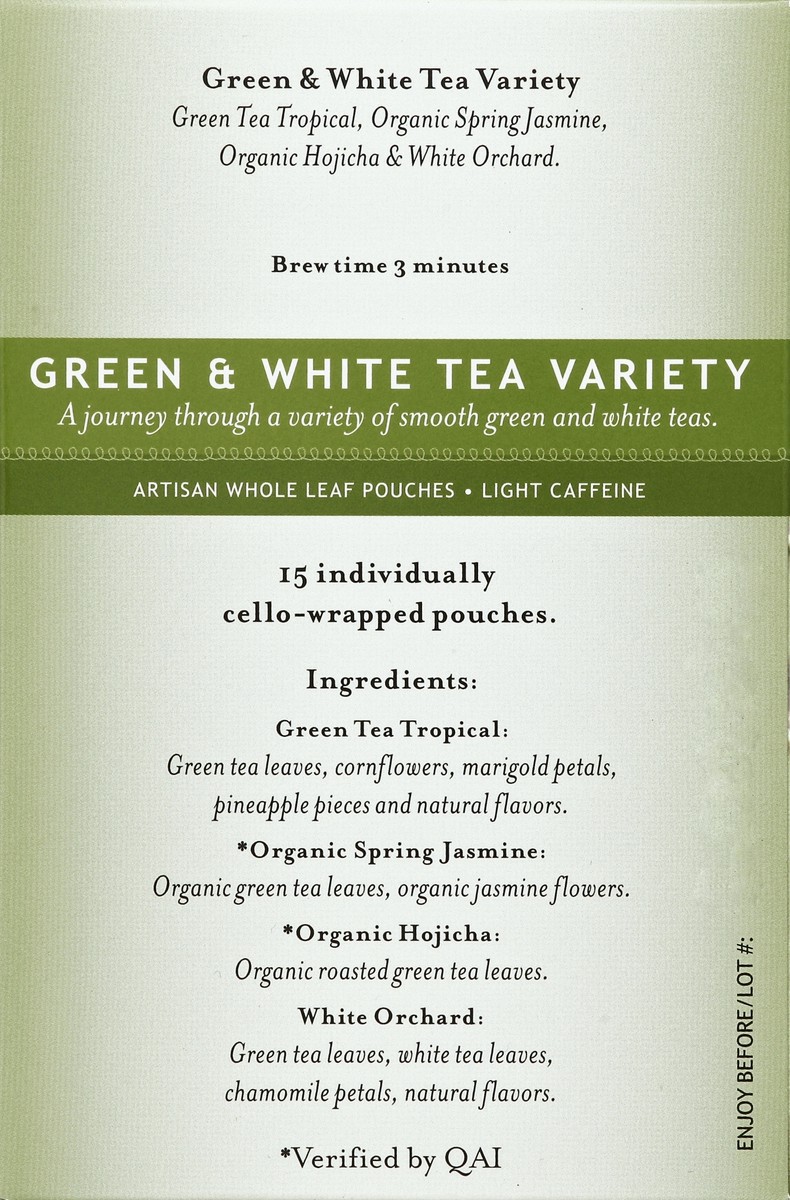 slide 3 of 4, Mighty Leaf Green White Tea Variety Pack, 1 ct