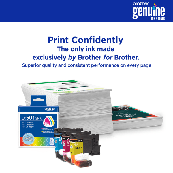 slide 4 of 7, Brother LC501XL2PK Black High Yield Ink Cartridges, 2 pack, 1 ct