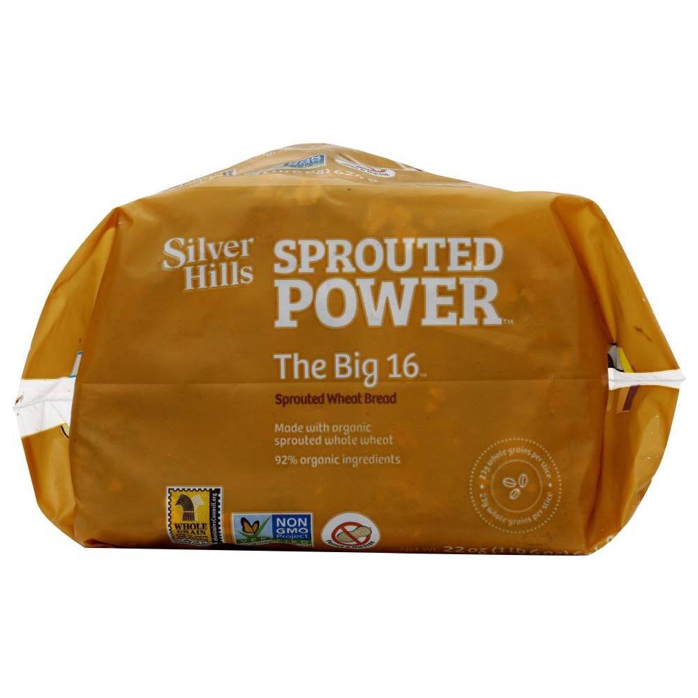 slide 4 of 7, Silver Hills Bakery Vegan The Big 16 Sprouted Grain Bread - 22oz, 22 oz