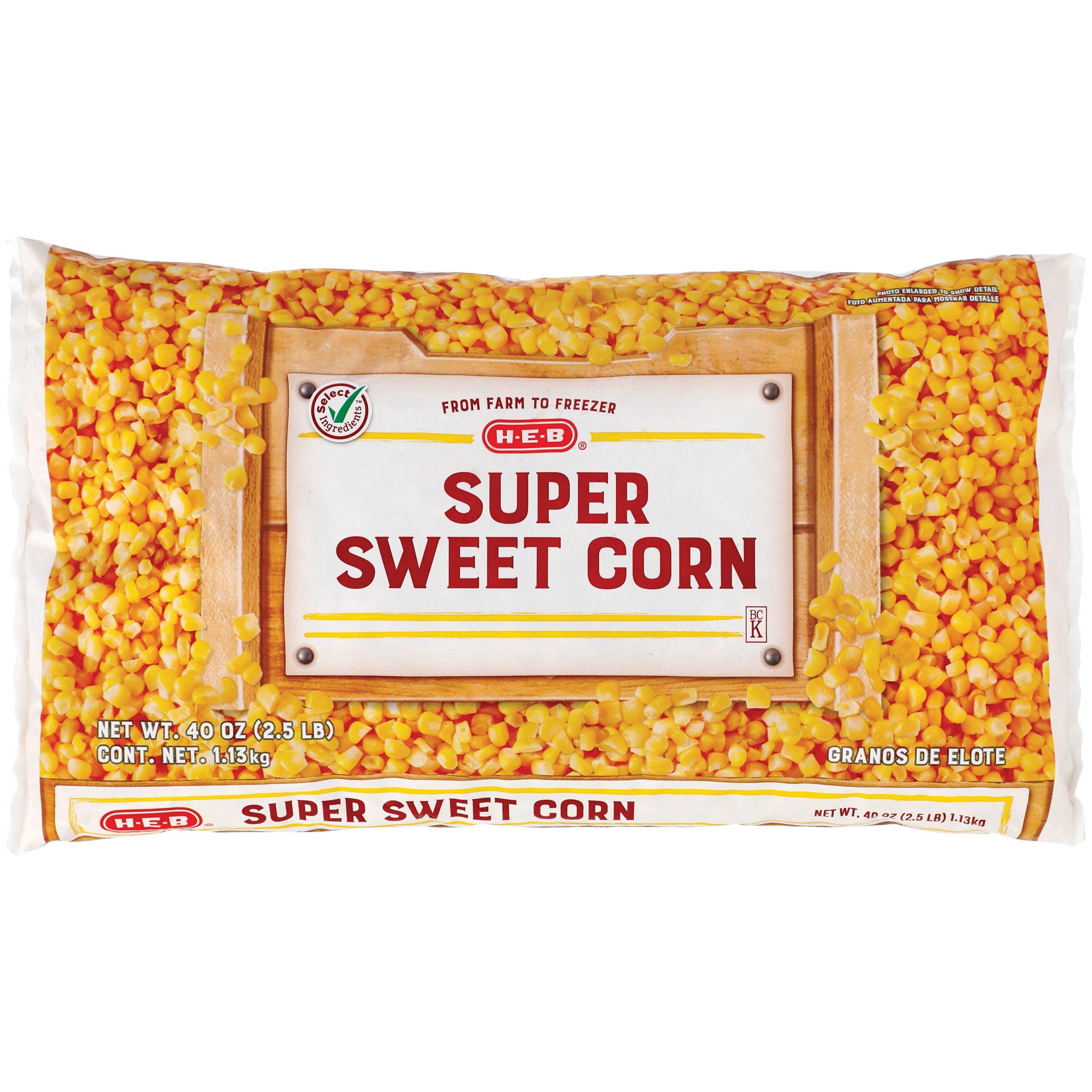 slide 1 of 1, H-E-B Super Sweet Corn, 40 oz