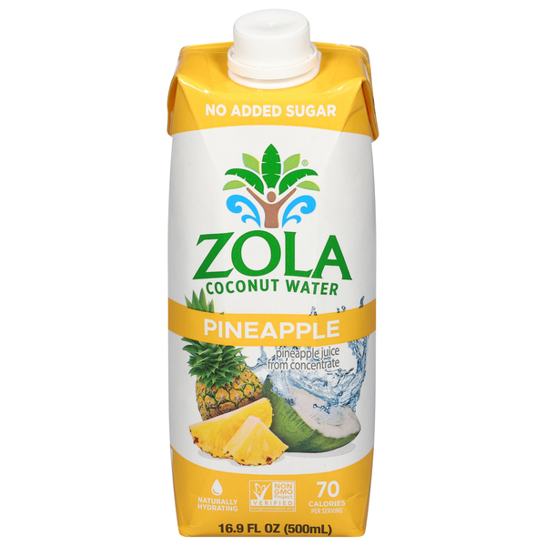slide 1 of 1, Zola Coconut Water, 16.9 fl oz