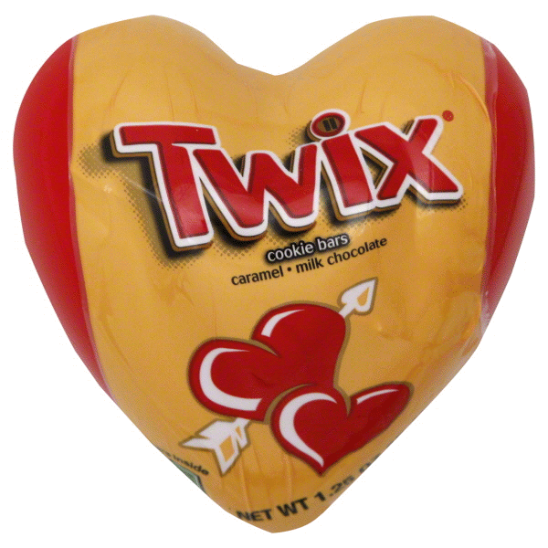 slide 1 of 1, TWIX Minis Valentine's Heart, 1.25 oz