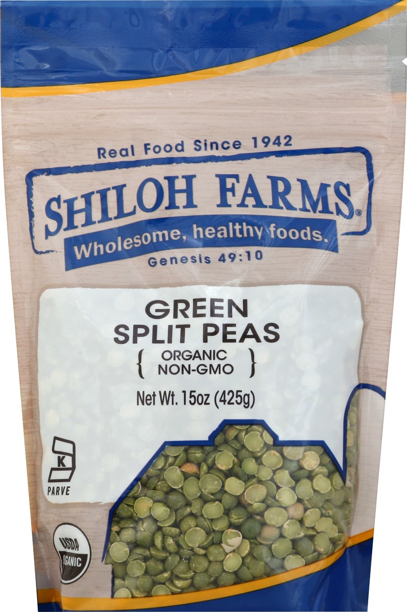 slide 1 of 1, Shiloh Farms Split Peas Green, 15 oz