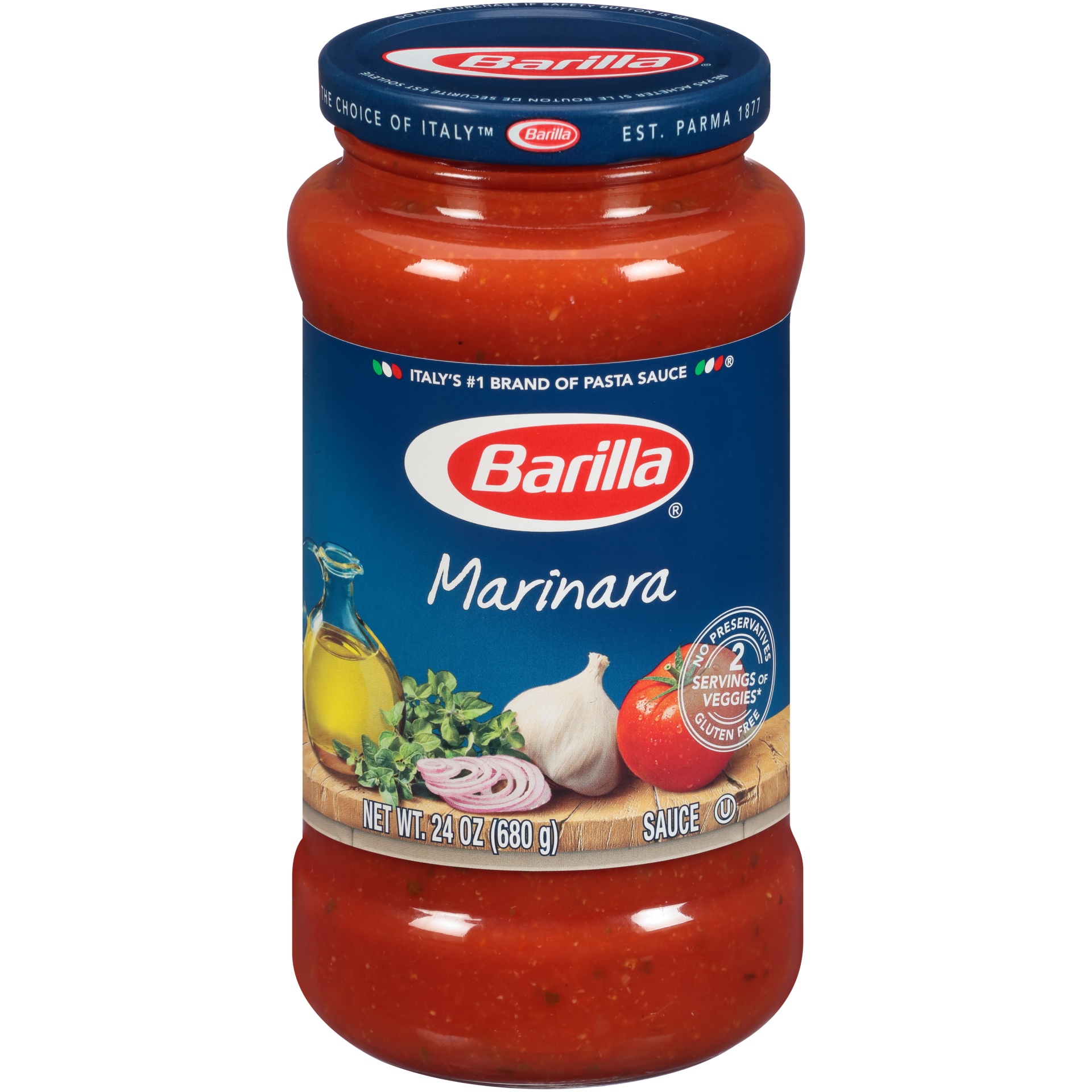 slide 1 of 1, Barilla Marinara Sauce, 24 oz