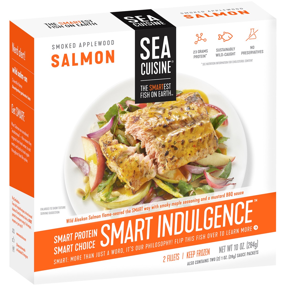 slide 2 of 13, Sea Cuisine Smart Indulgence Smoked Applewood Salmon 10 oz. Box, 10 oz