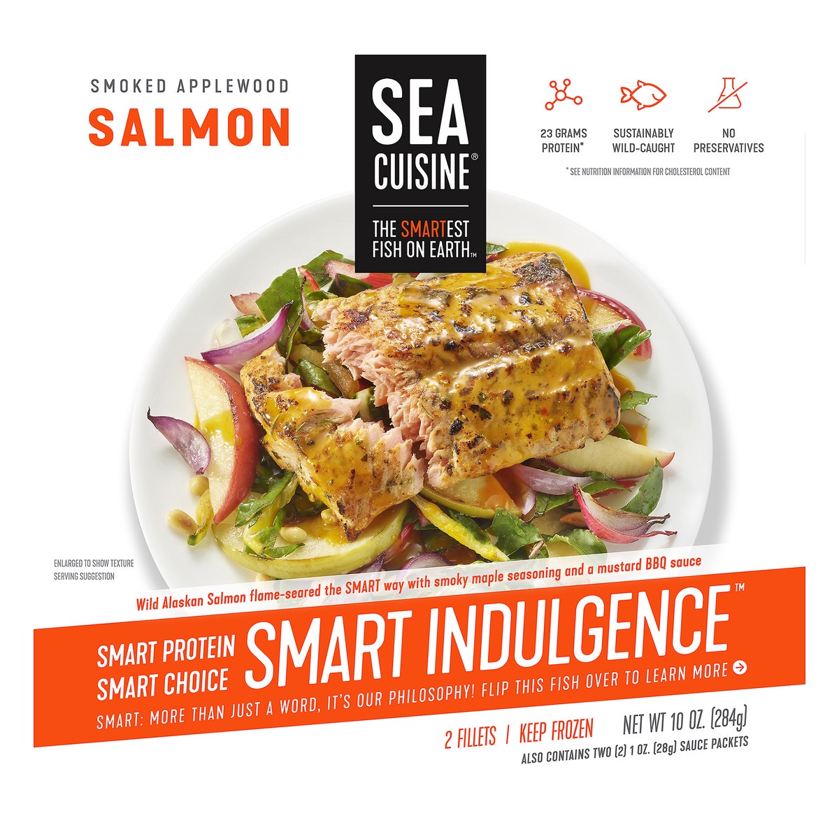 slide 5 of 13, Sea Cuisine Smart Indulgence Smoked Applewood Salmon 10 oz. Box, 10 oz