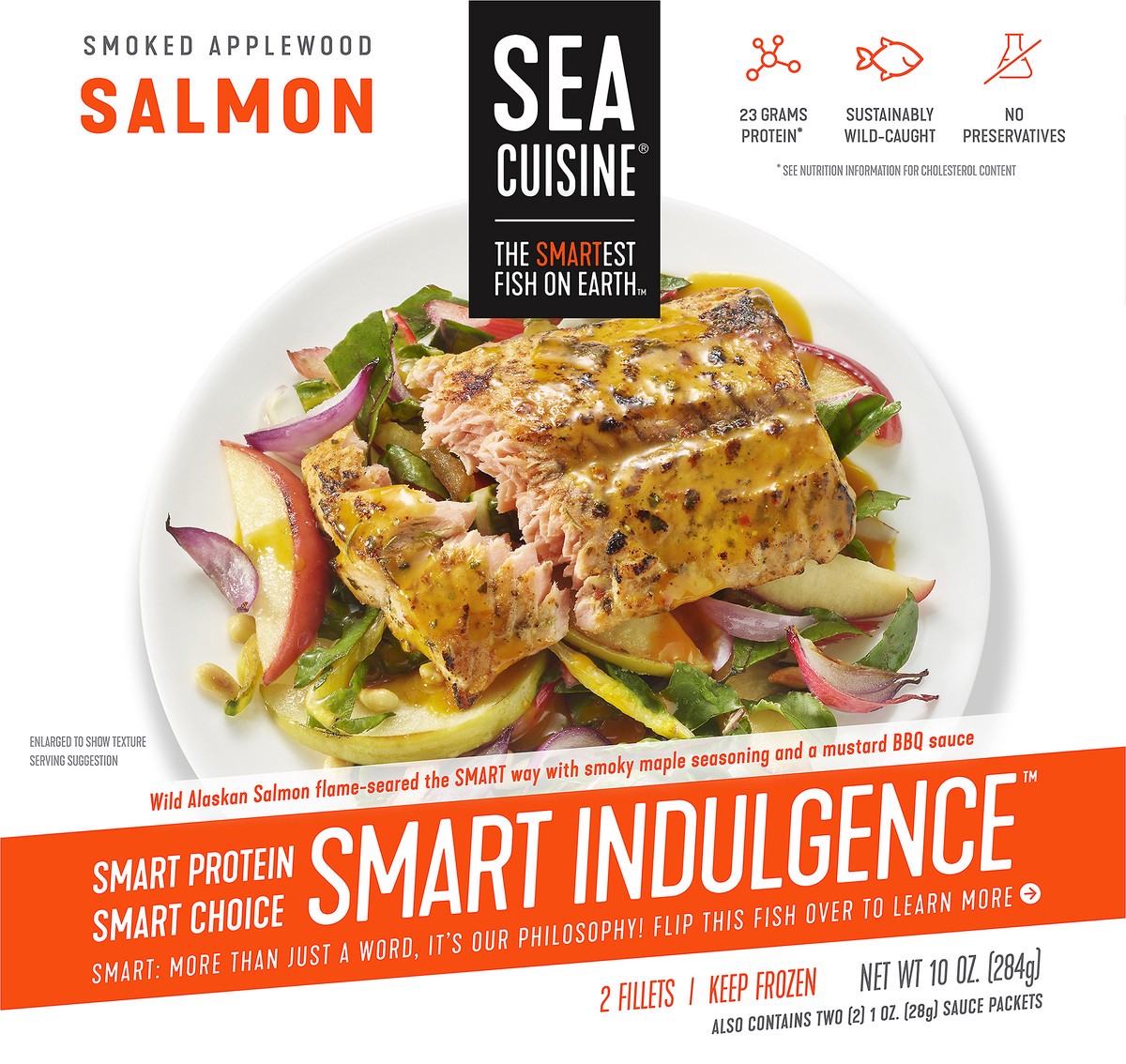 slide 7 of 13, Sea Cuisine Smart Indulgence Smoked Applewood Salmon 10 oz. Box, 10 oz