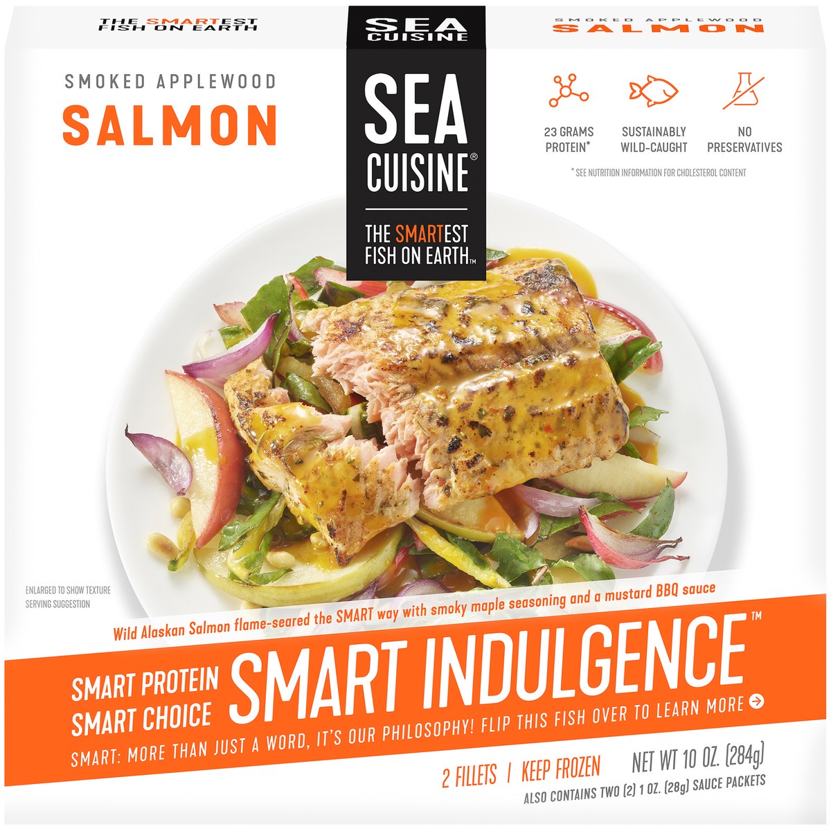 slide 1 of 13, Sea Cuisine Smart Indulgence Smoked Applewood Salmon 10 oz. Box, 10 oz