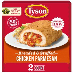 Tyson Frozen Stuffed Chicken Breasts Chicken Parmesan, 2 Count