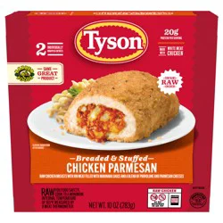 Tyson Frozen Stuffed Chicken Breasts Chicken Parmesan, 2 Count