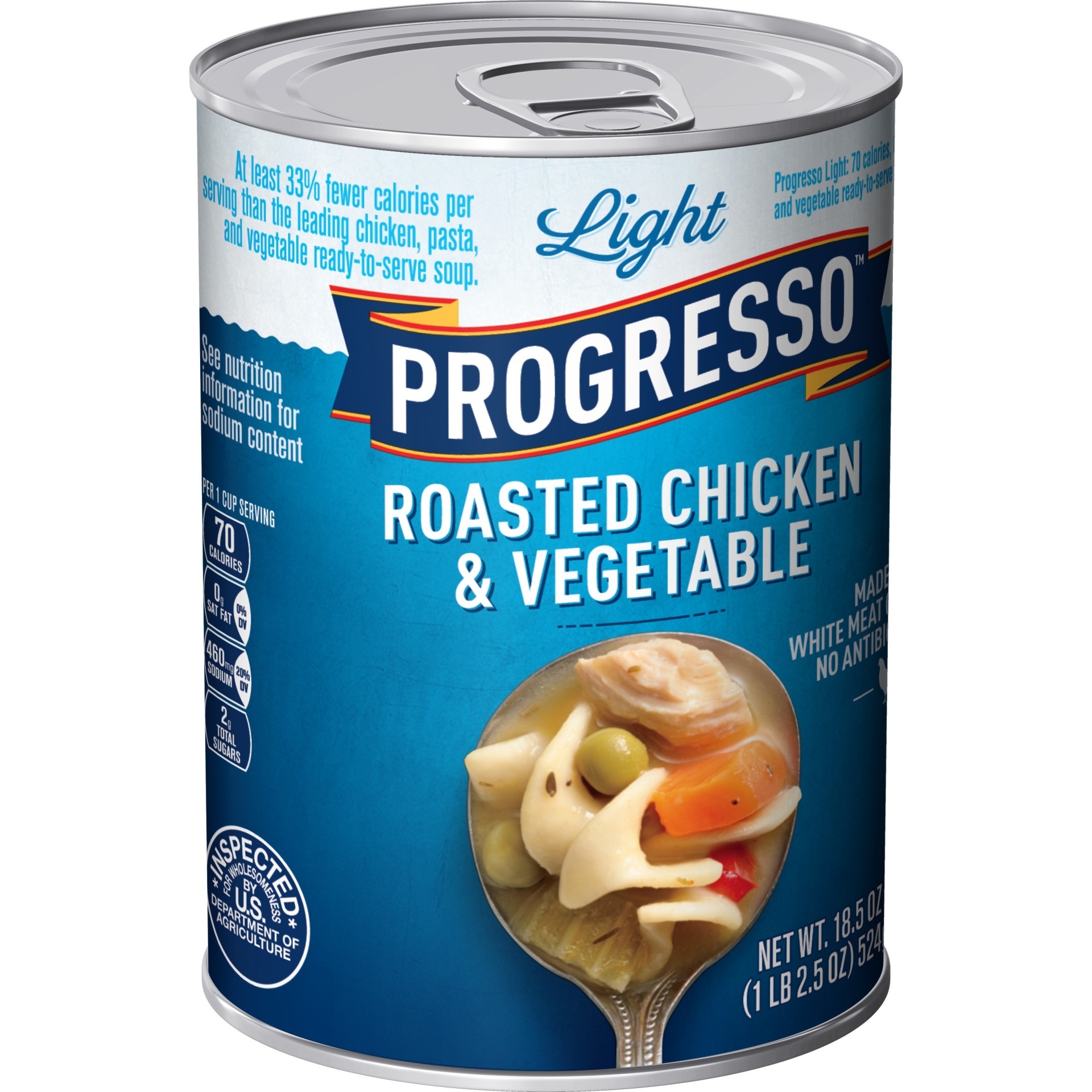 slide 1 of 3, Progresso Light Roasted Chicken and Vegetable Soup, 18.5 oz