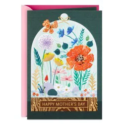 Hallmark Mother's Day Card (Wildflowers, Plants, Gnome)