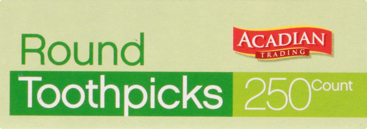 slide 6 of 8, Acadian Trading Round Toothpicks, 250 ct