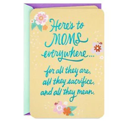Hallmark Mother's Day Card (Here's To Moms)