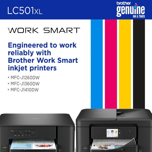 slide 4 of 7, Brother LC501XLBK Black High Yield Ink Cartridge, 1 ct
