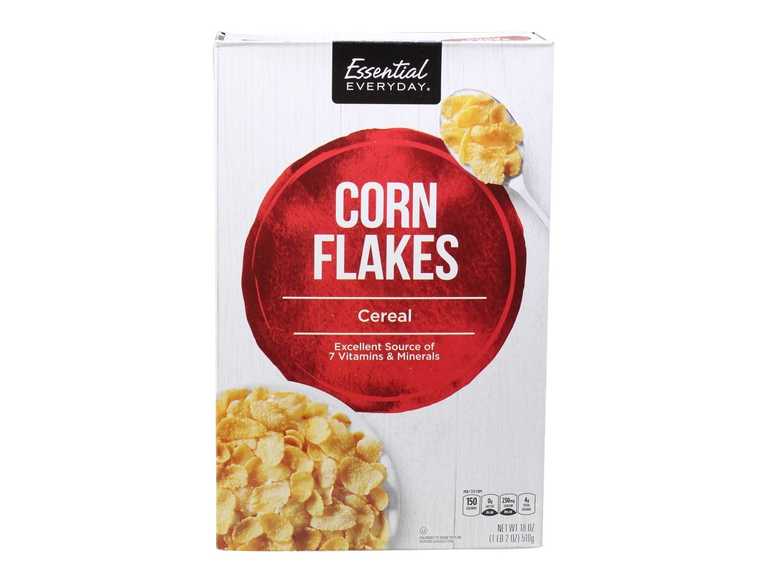 slide 1 of 1, Essential Everyday Corn Flakes, 18 oz