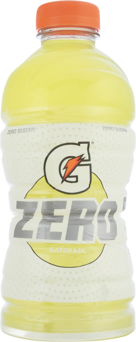 slide 6 of 11, Gatorade Zero Sugar Yellow Lemon Lime Sports Drink Bottle, 28 fl oz