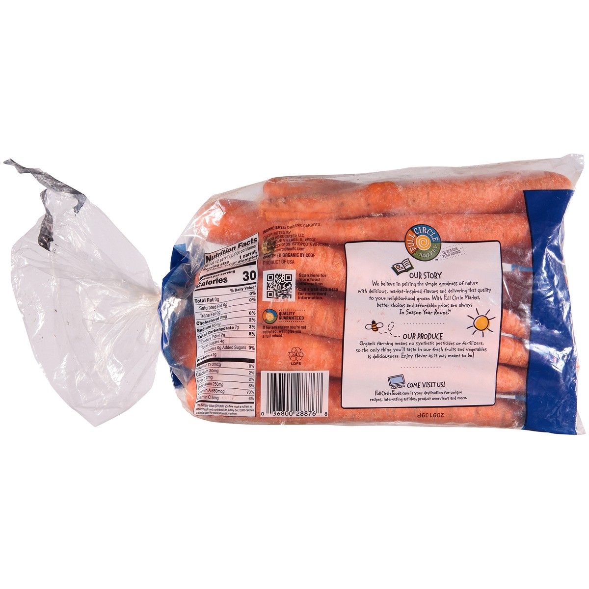slide 9 of 9, Full Circle Market Carrots, 32 oz