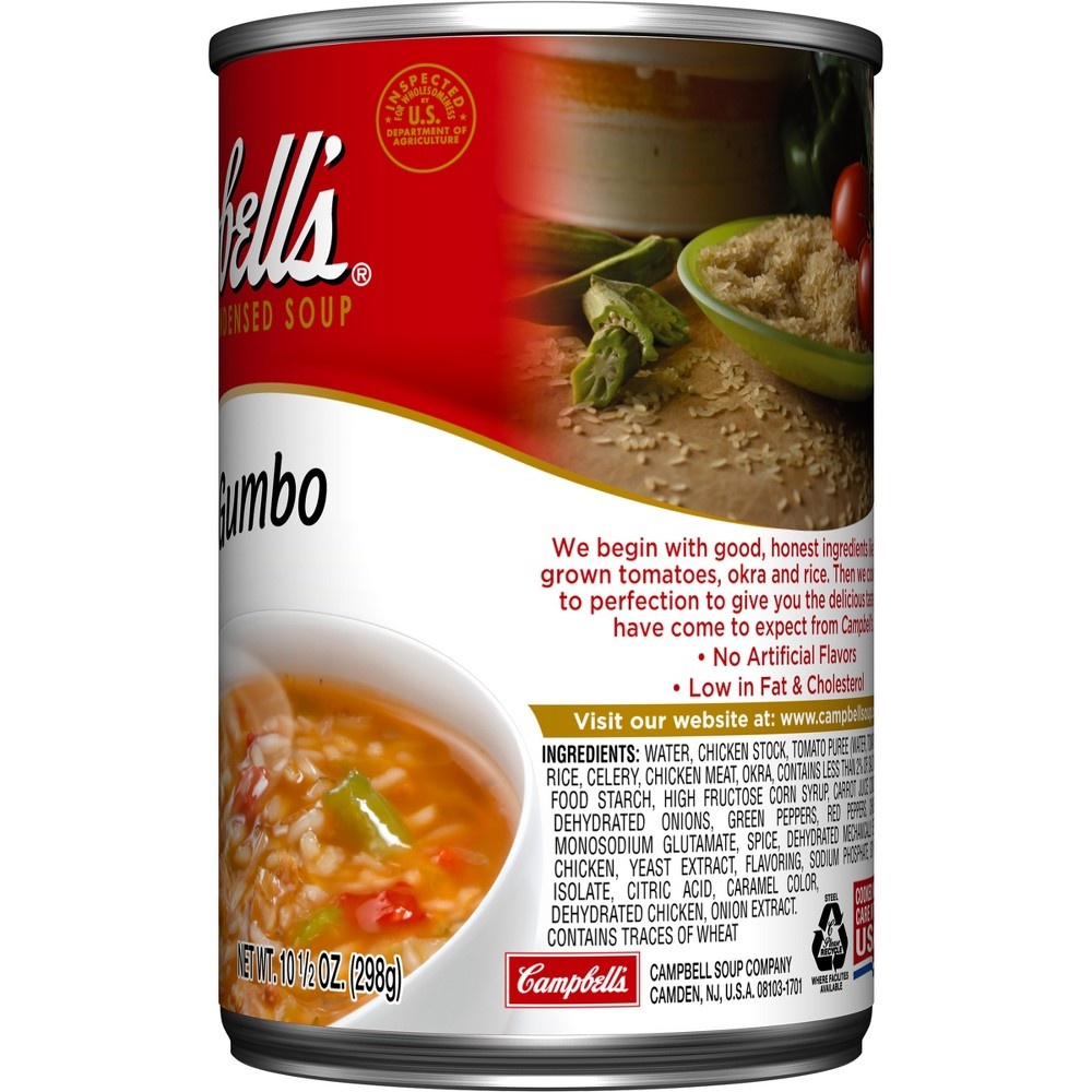 slide 6 of 6, Campbell's Condensed Chicken Gumbo Soup, 10.5 oz