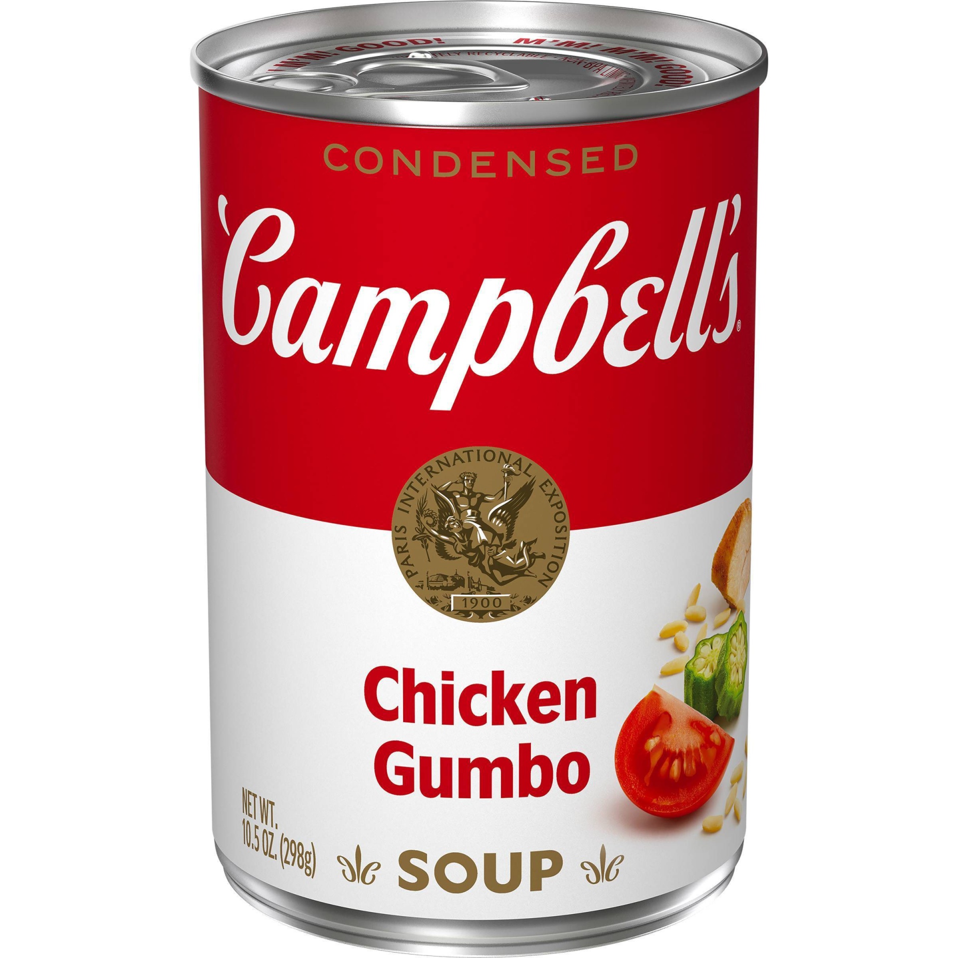 slide 1 of 6, Campbell's Condensed Chicken Gumbo Soup, 10.5 oz