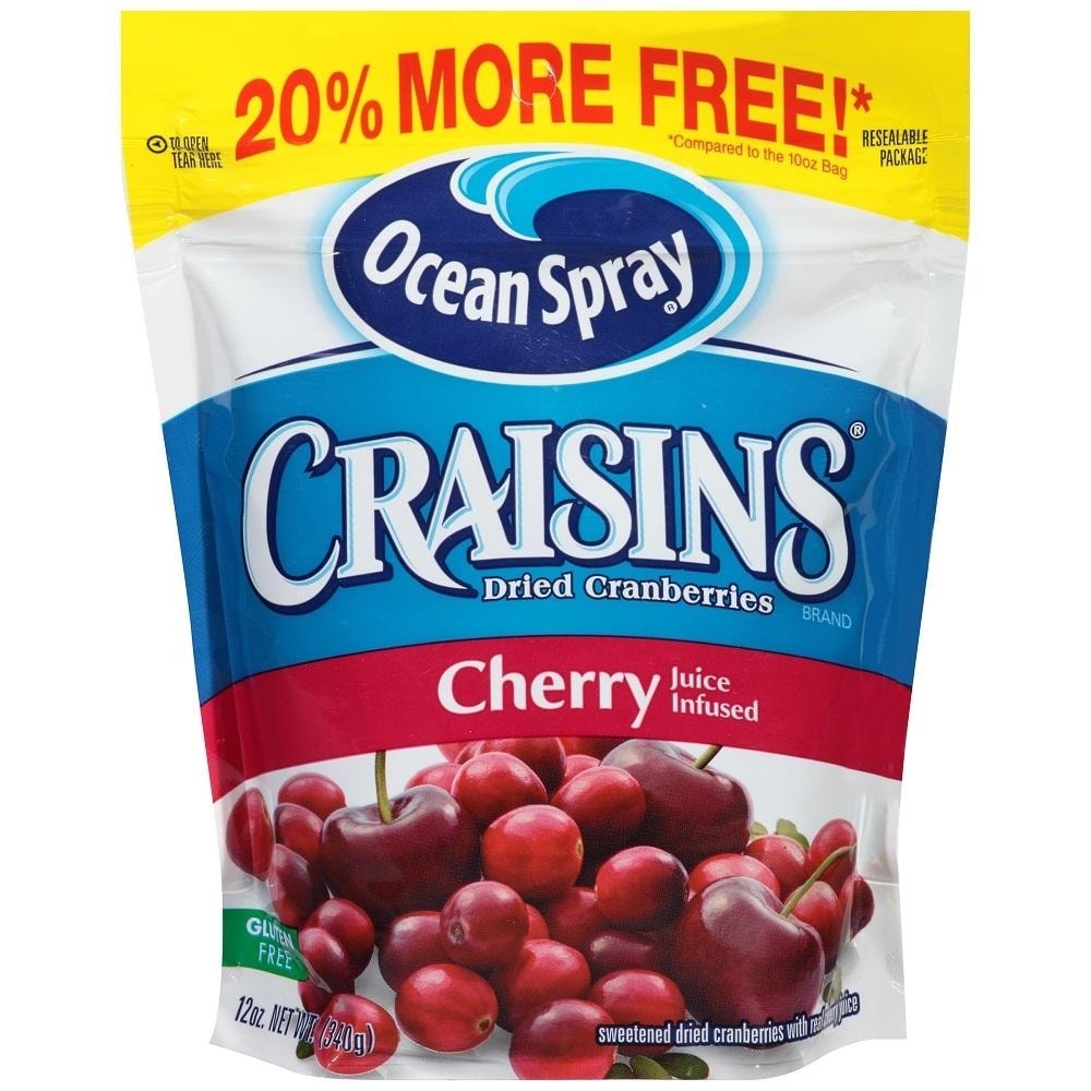 slide 1 of 3, Ocean Spray Cherry Craisins Dried Cranberries, 12 oz