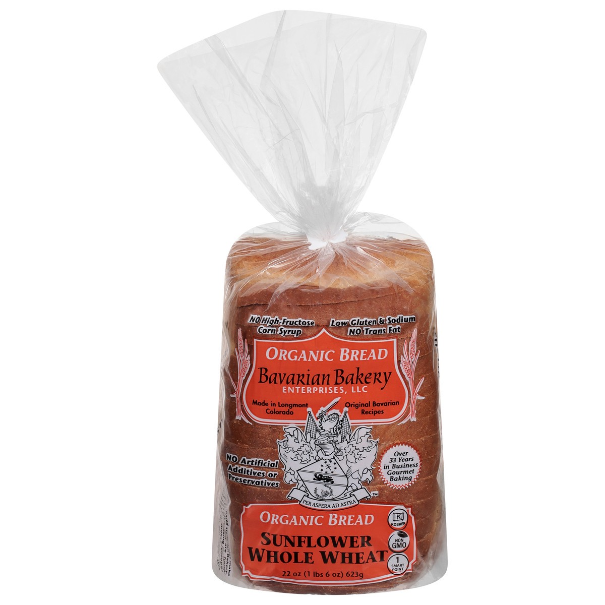 slide 2 of 4, Bavarian Bakery Organic Sunflower Whole Wheat Bread, 24 oz