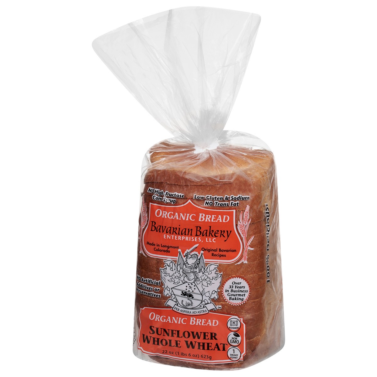 slide 4 of 4, Bavarian Bakery Organic Sunflower Whole Wheat Bread, 24 oz