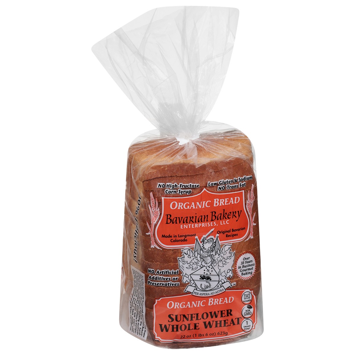 slide 3 of 4, Bavarian Bakery Organic Sunflower Whole Wheat Bread, 24 oz