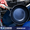 slide 12 of 19, Blue Diamond Enhanced Ceramic Non-Stick Frypan - Blue, 10 in