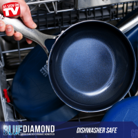 slide 4 of 19, Blue Diamond Enhanced Ceramic Non-Stick Frypan - Blue, 10 in