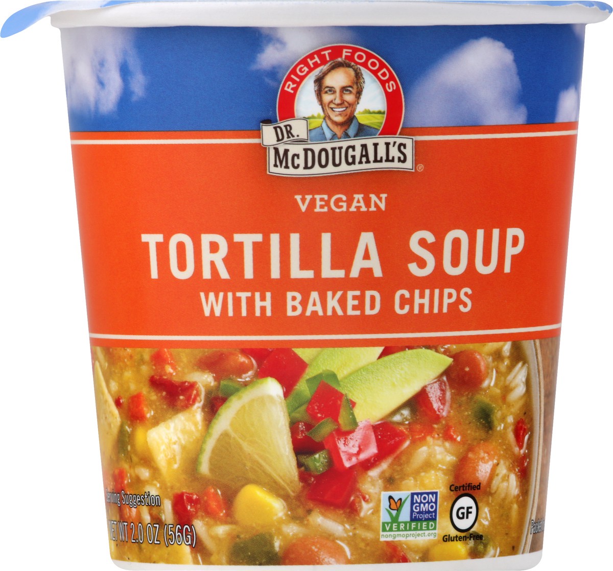 slide 10 of 13, Dr. McDougall's Vegan With Baked Chips Tortilla Soup 2 oz, 2 oz