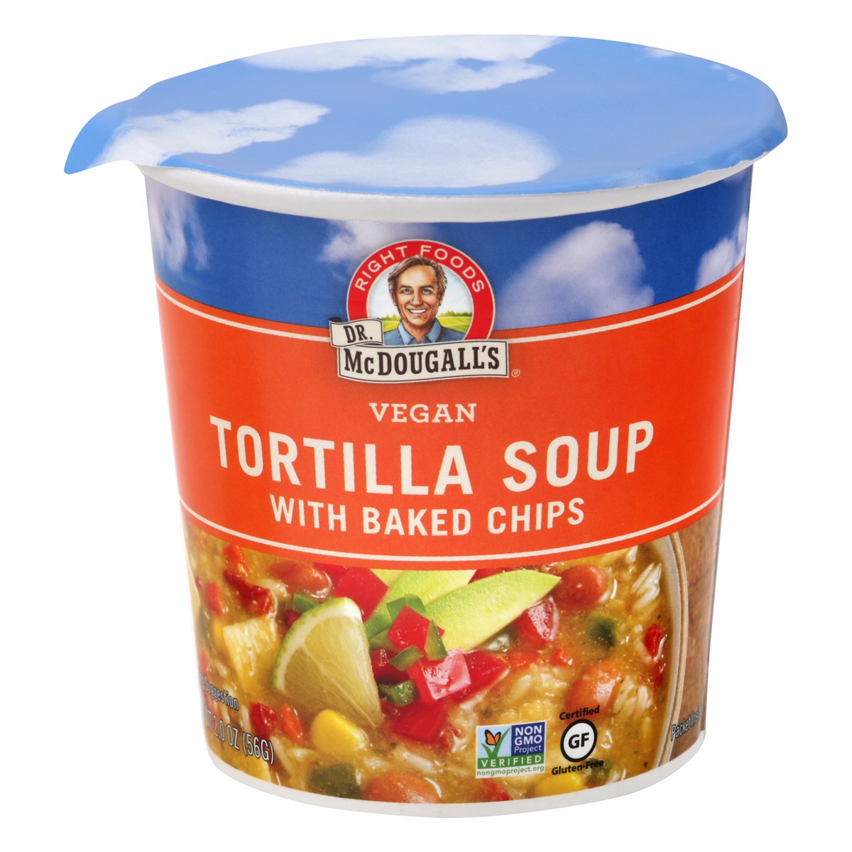 slide 4 of 13, Dr. McDougall's Vegan With Baked Chips Tortilla Soup 2 oz, 2 oz