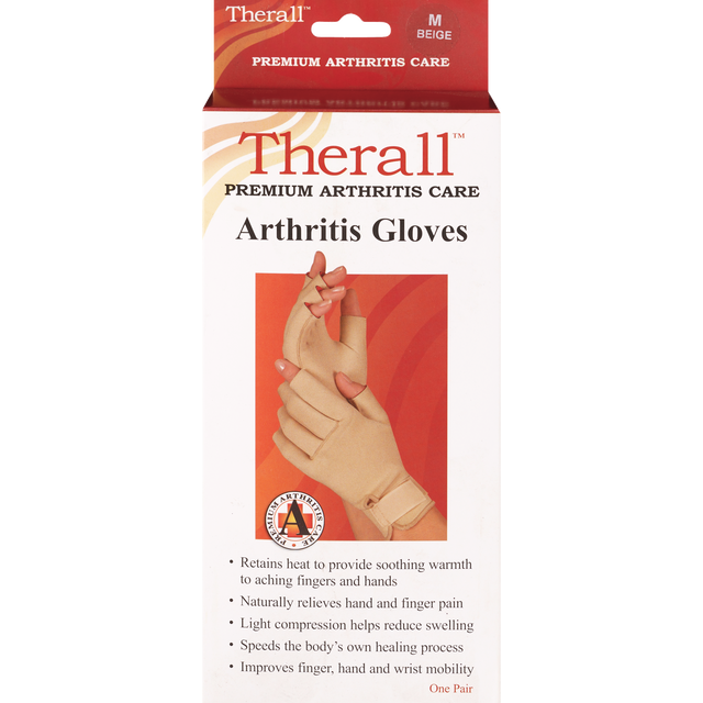 slide 1 of 1, Therall Arthritis Gloves, 1 ct