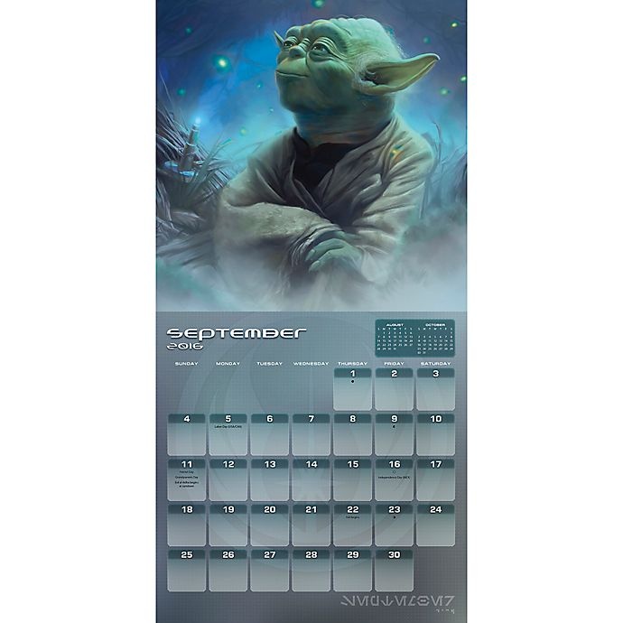 slide 3 of 4, Star Wars Saga 2016 Wall Calendar, 1 ct