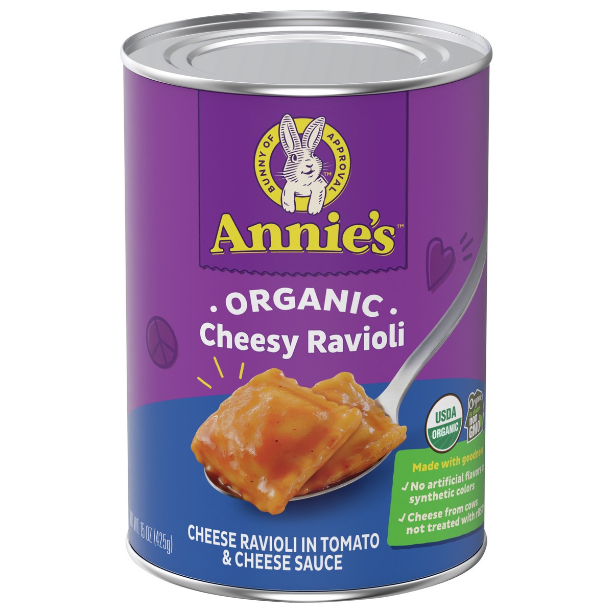 slide 1 of 6, Annie's Organic Cheesy Ravioli in Tomato & Cheese Sauce, 15 oz. , 15 oz