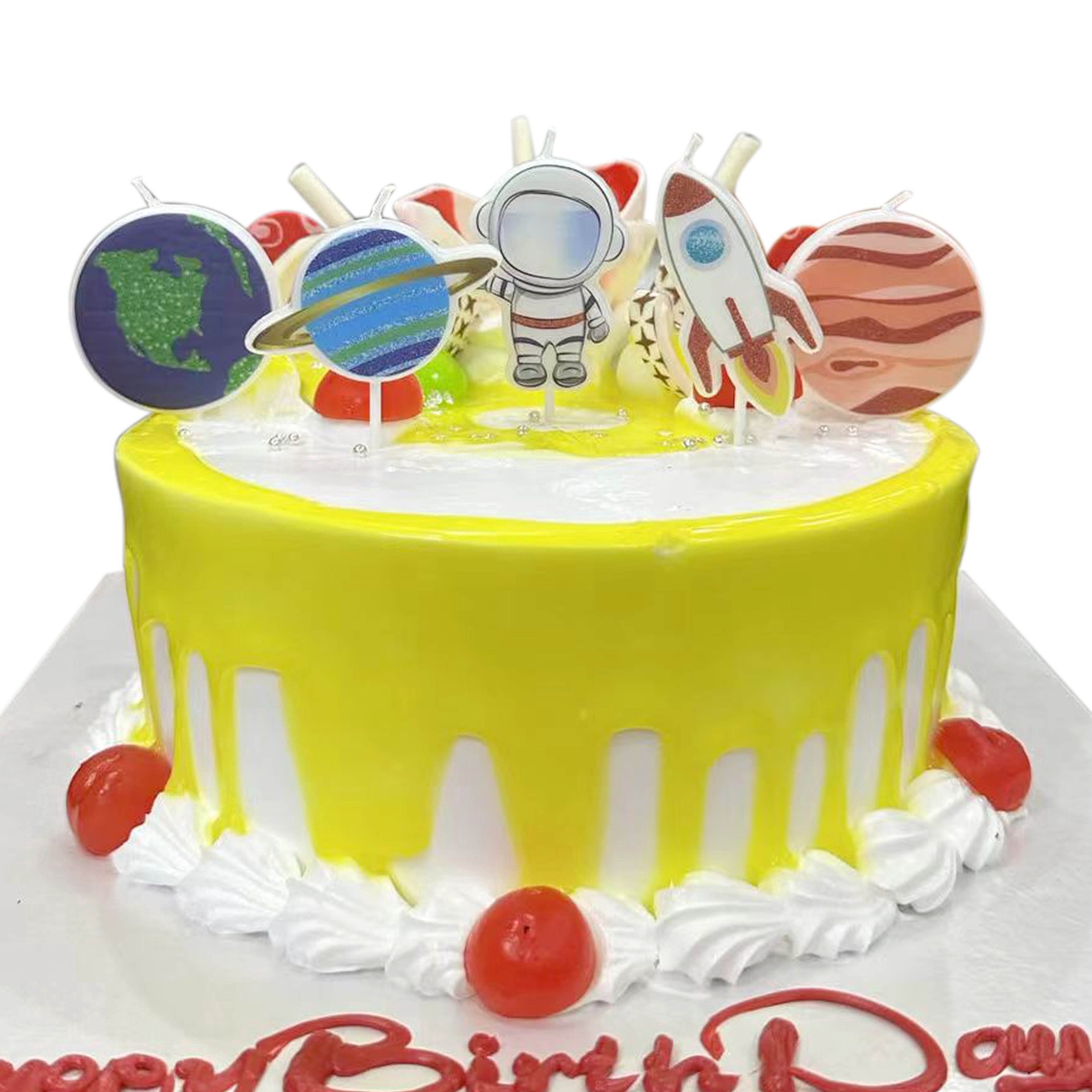 slide 6 of 7, Outer Space Candle Set By Celebrate It, 5 candles