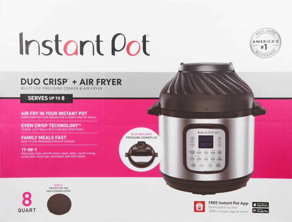 slide 1 of 1, Instant Pot Duo Crisp Air Fryer, 8 qt